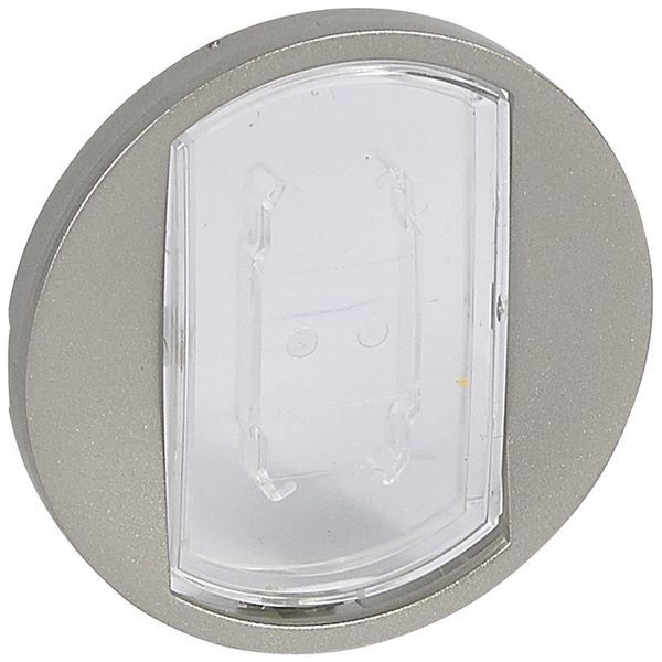 [LEG-068314] Legrand 068314 - Enjoliveur Céliane interrupteur, va-et-vient, poussoir porte étiquette - titane