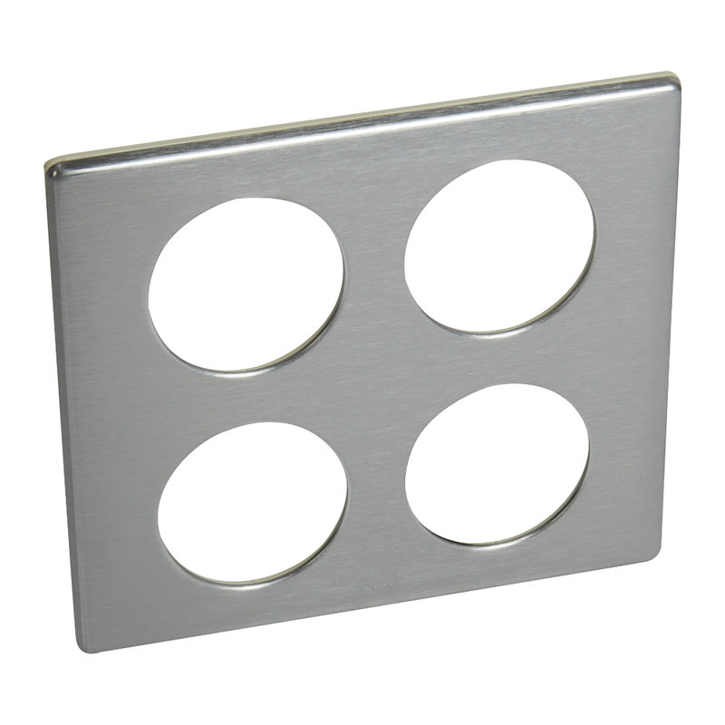 [LEG-068964] Legrand 068964 - Plaque Céliane Métal 2x2 postes - finition Tungstène