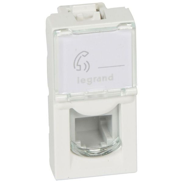 Prise Rj11 4 Contacts Mosaic 1 Module Blanc legrand 078730