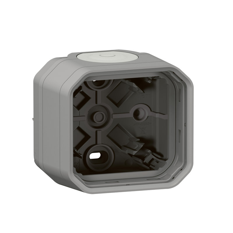 [LEG-069651L] Legrand 069651L - Boîtier saillie 2 embouts à membrane 1 entrée 1 poste Plexo gris
