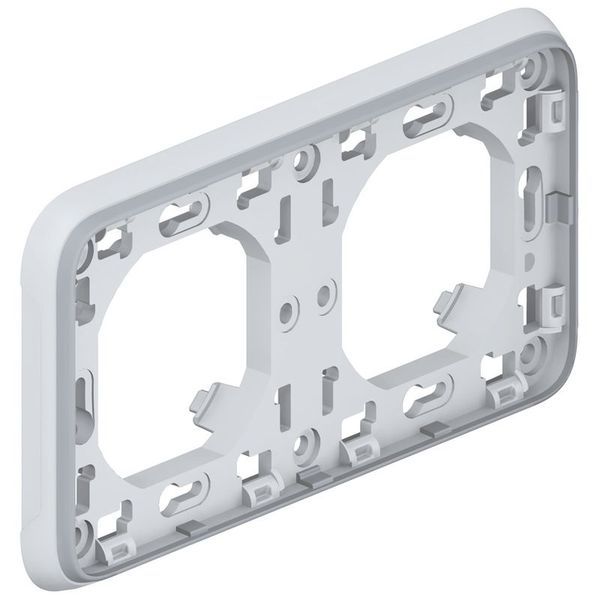 Support Plaque 2 Postes Horizontaux Plexo Composable Ip55 - legrand 069683