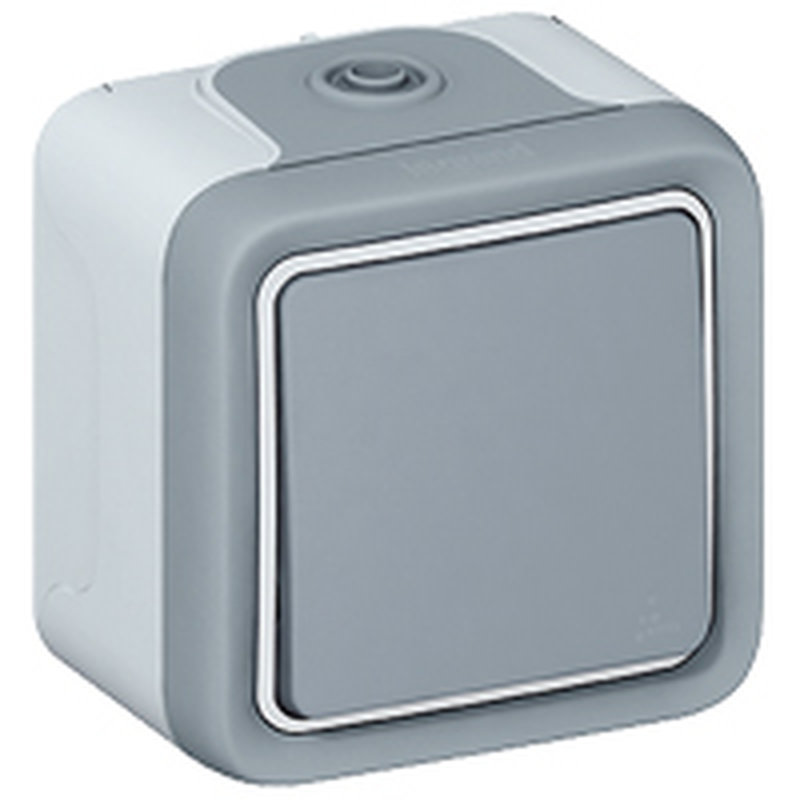 [LEG-069720] Legrand 069720 - Poussoir étanche NO 10A Plexo complet IP55 saillie - gris