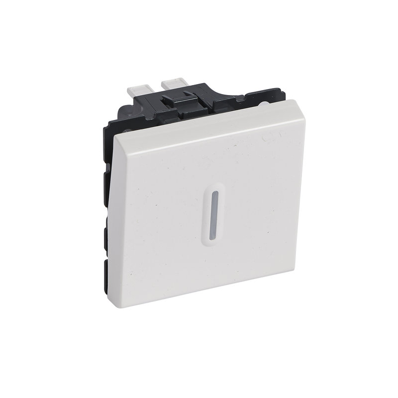 [LEG-077042] Legrand 077042 - Poussoir inverseur à voyant 6A 250V~ Mosaic 2 modules - blanc