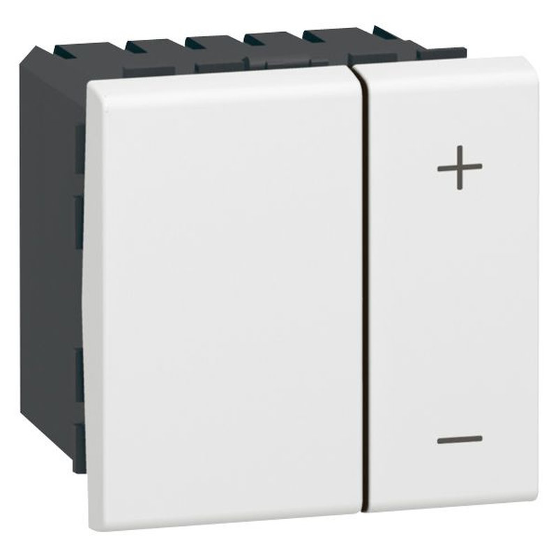 [LEG-078405] Legrand 078405 - Interrupteur variateur basique 2 fils Mosaic 2 modules - blanc