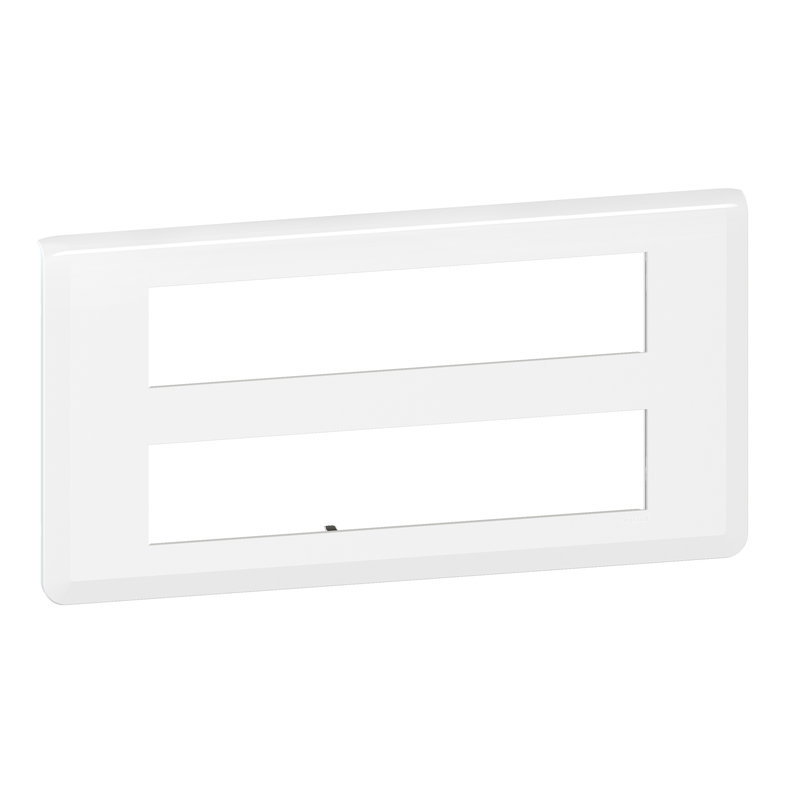 [LEG-078828L] Legrand 078828L - Plaque de finition Mosaic pour 2x10 modules blanc
