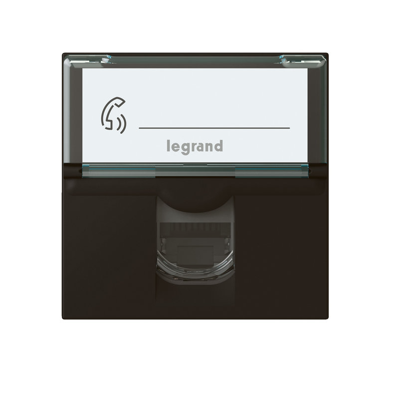 [LEG-079165L] Legrand 079165L - Prise RJ45 catégorie 6 FTP Mosaic 2 modules - noir mat