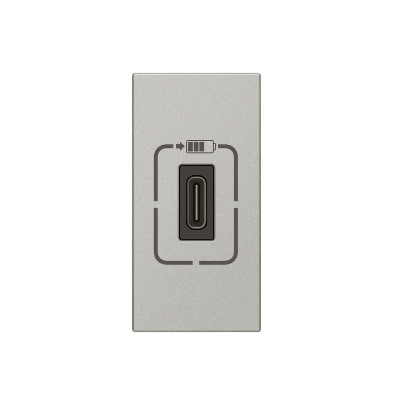 [LEG-079389] Legrand 079389 - Chargeur USB Type-C 1,5A 5V= 7,5W Mosaic 1 module 230V - alu