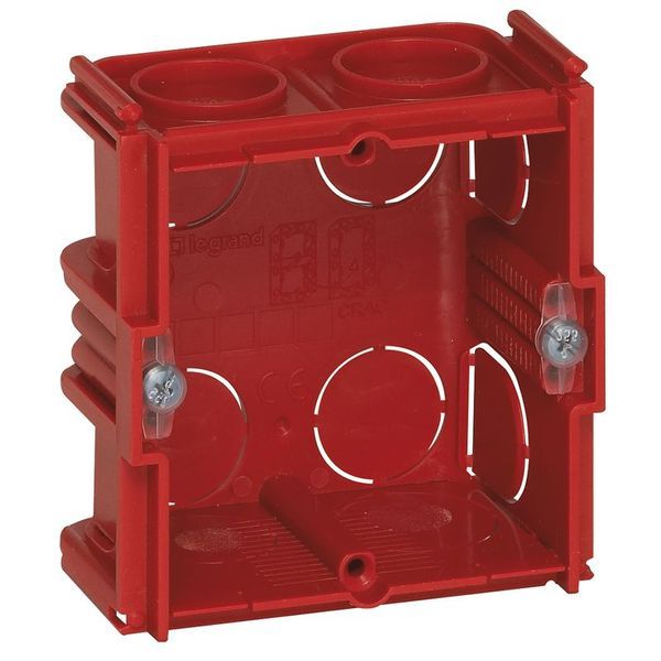 [LEG-080141] Legrand 080141 - Boîte monoposte Batibox maçonnerie carrée 1 poste associable - profondeur 40mm