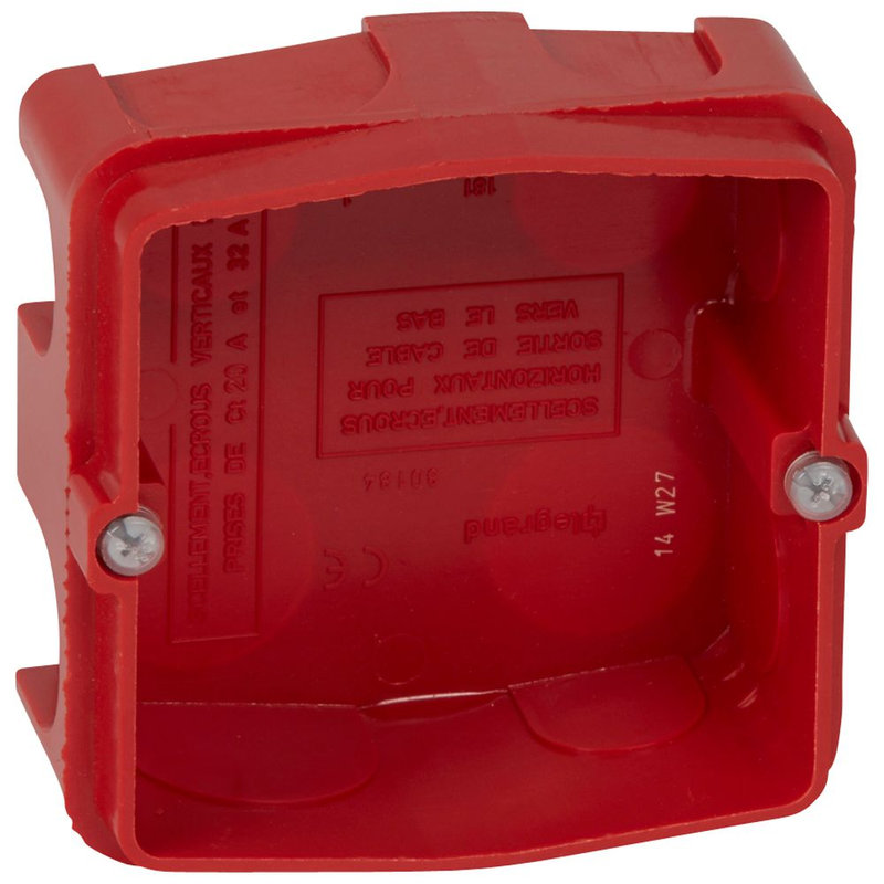 [LEG-080184] Legrand 080184 - Boîte Batibox maçonnerie pour prise 20A et 32A 1 poste - profondeur 40mm