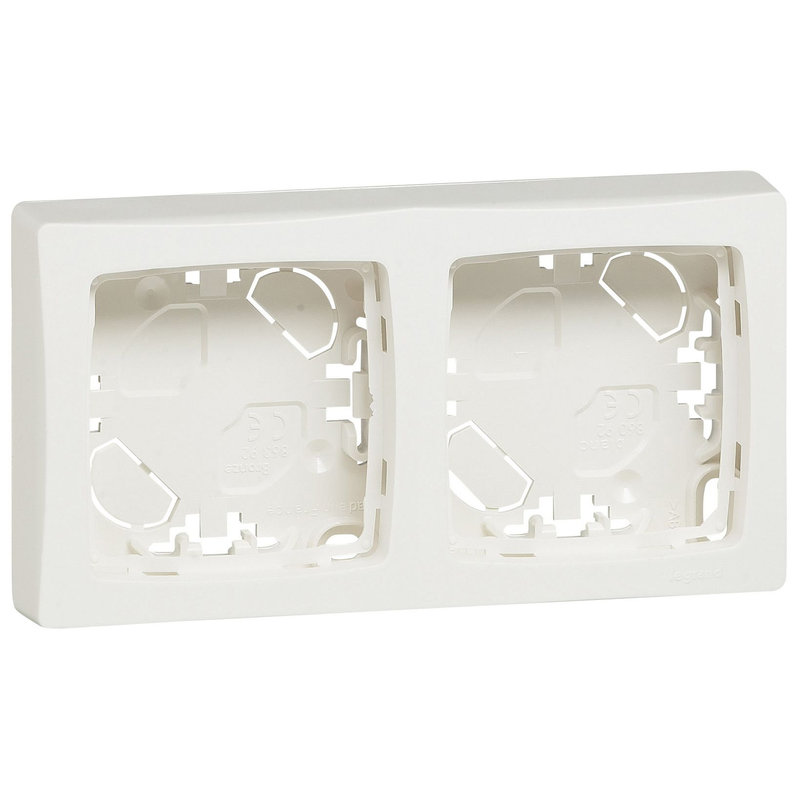 [LEG-086092] Legrand 086092 - Cadre saillie 2 postes Appareillage saillie blanc