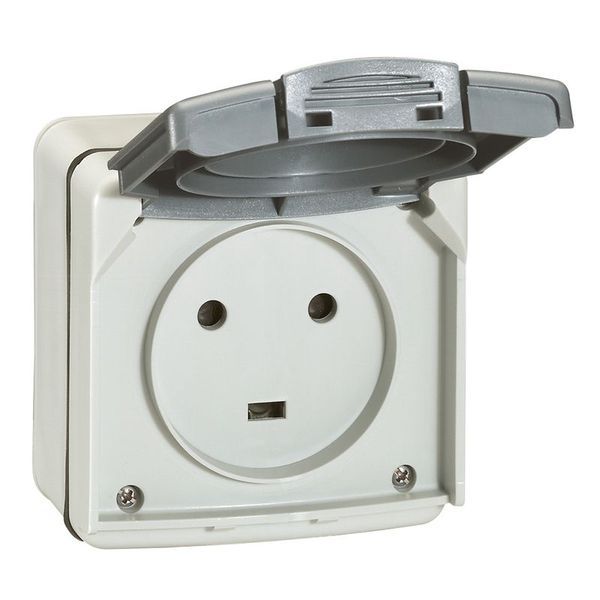 [LEG-091655] Legrand 091655 - Prise étanche 2P+T 20A Plexo complet IP55 saillie - gris
