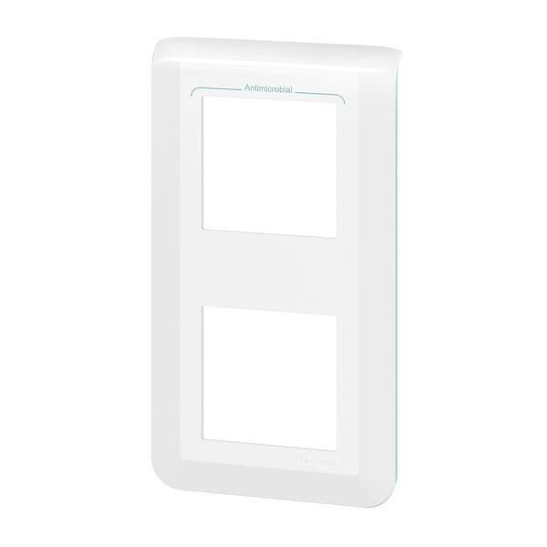 Plaque 2X2 Modules Montage Vertical Antimicrobien legrand 078723L