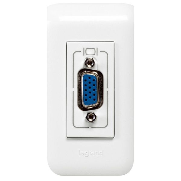 Prise Hd 15 Femelle Préconnectorisée Mosaic 1 Module Blanc legrand 078777