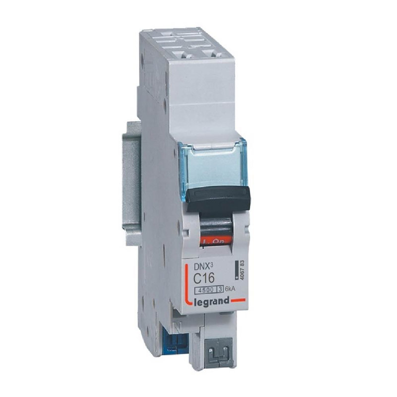 [LEG-406783] Legrand 406783 - Disjoncteur DNX³ 4500 - auto/auto - U+N 230V~ 16A - 4,5kA - courbe C - 1 module