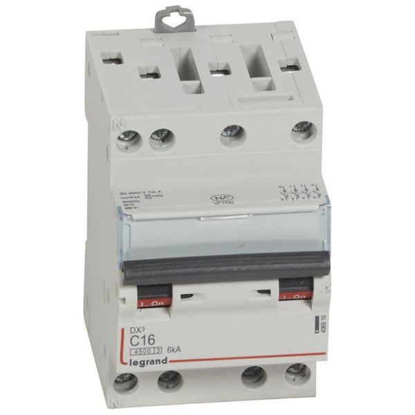 [LEG-406910] Legrand 406910 - Disjoncteur DX³4500 6kA bornes à vis 4P 400V~ 16A courbe C - 3 modules