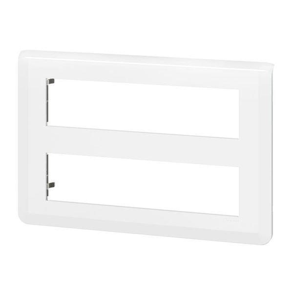 Plaque De Finition Mosaic Pour 2X8 Modules Blanc legrand 078837L