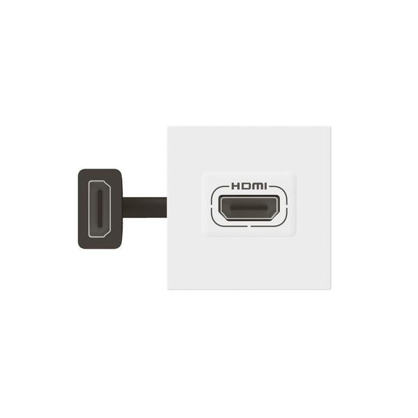 Prise Hdmi Pre-Connectorisee 2 Modules Blanc Mosaic legrand 078979L