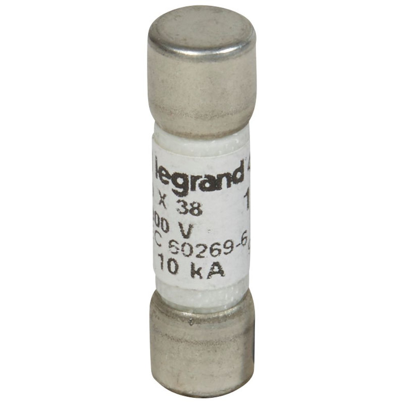 [LEG-414628] Legrand 414628 - Fusible cylindrique 1000V= 10x38mm gPV pour application photovoltaïque - 12A