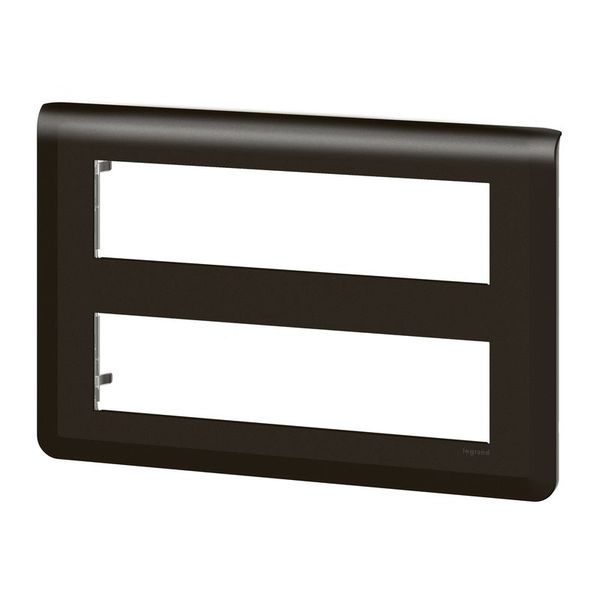 Plaque 2X8 Modules Noir Mat legrand 079077L