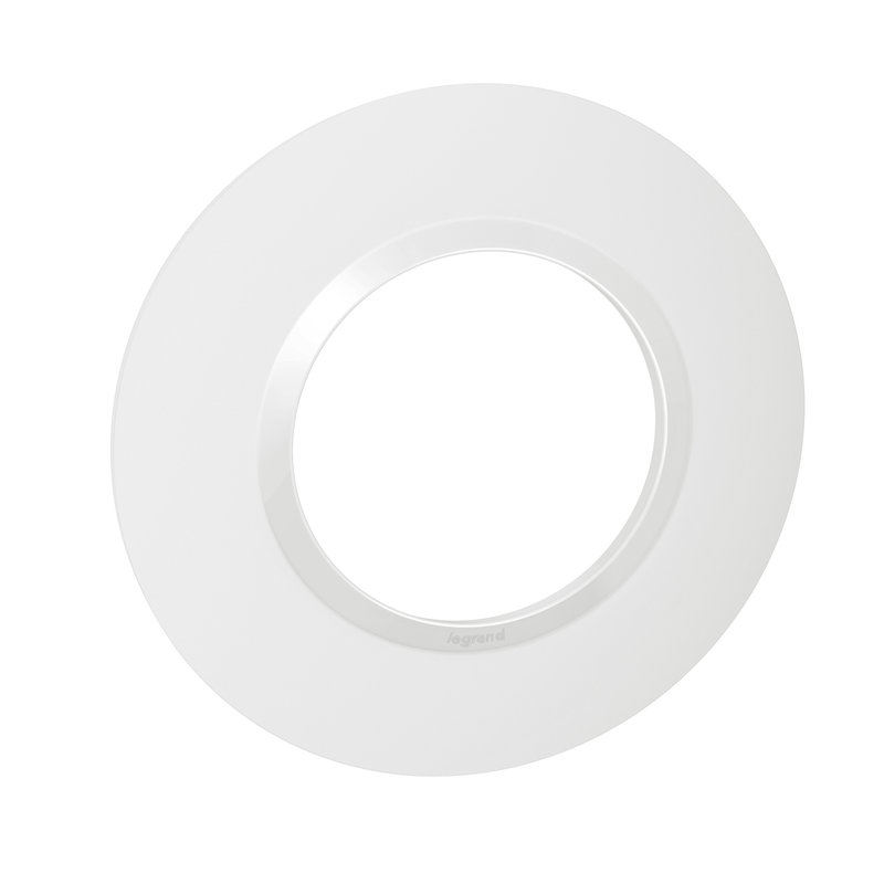 [LEG-600980] Legrand 600980 - Plaque ronde dooxie 1 poste finition blanc