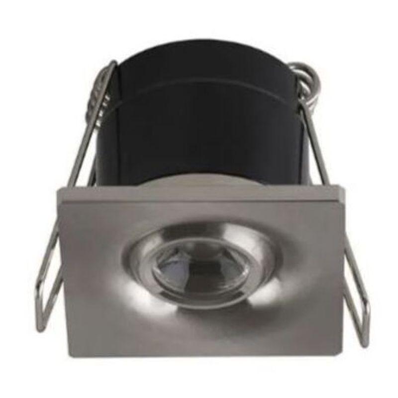 Spot Led LONDRA Carré Inox 1W 3000K 350mA