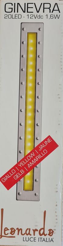 Ginevra Led Jaune 0,3W 12V Acier Ip43 - Leo30862