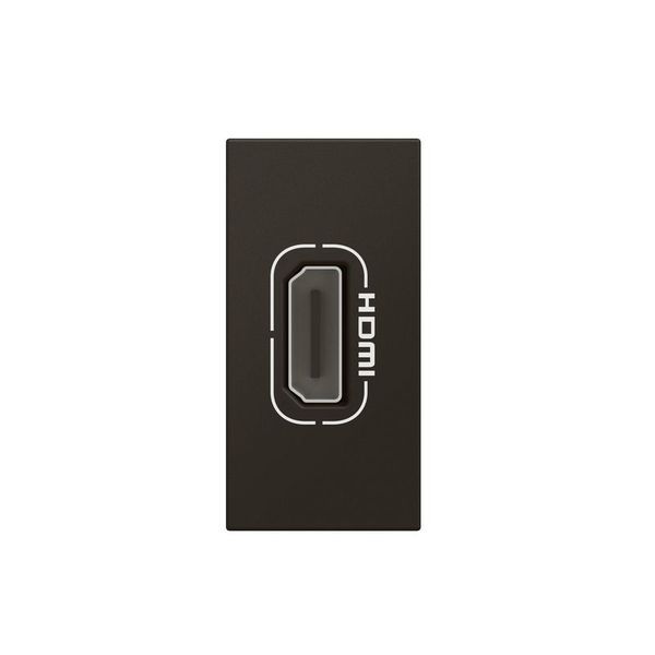 Prise Hdmi Pre-Connectorisee 1 Module Noir Mat Mosaic legrand 079478L