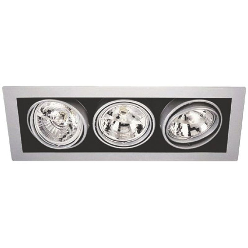 Cadran Orientable Gris 3X50W Ampoule Et Alimentation Inclu 230V - Xf003A-05