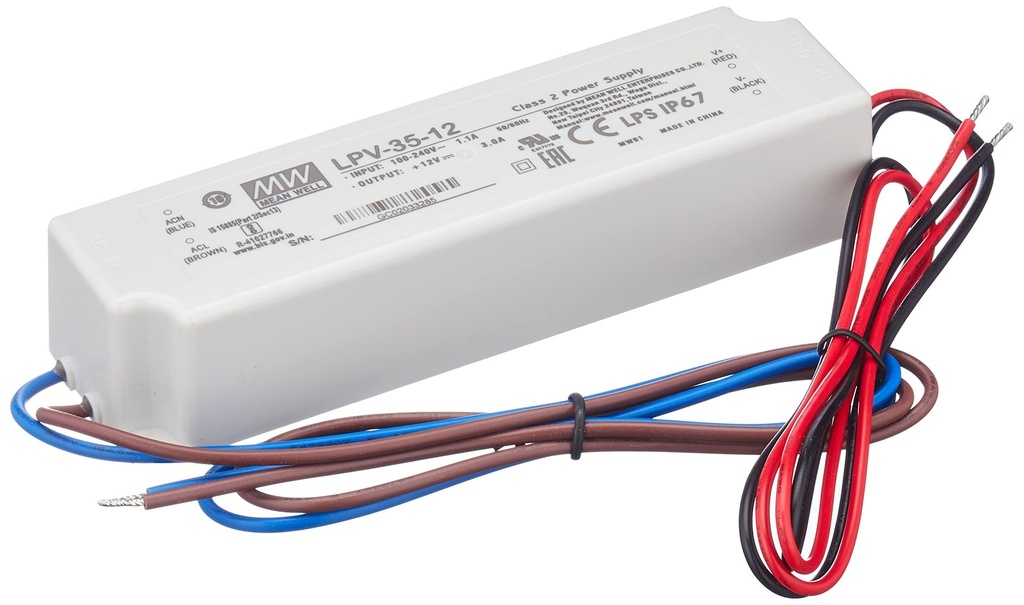 [ME-LPV-35-12] Alimentation 35W 12V Dc Ip67