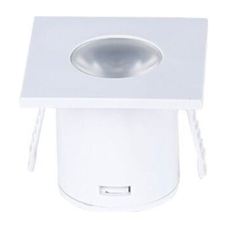 [OPT-2102] Spot LED à Encastrer Blanc Carré 1W 6000K 90 Lm