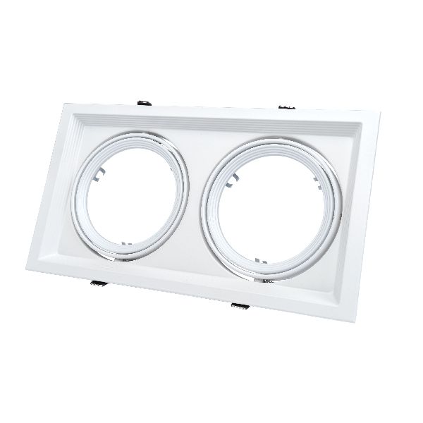 Rectangulaire 2*Anneaux Corps Blanc Ajustable 330*180*42Mm 5083