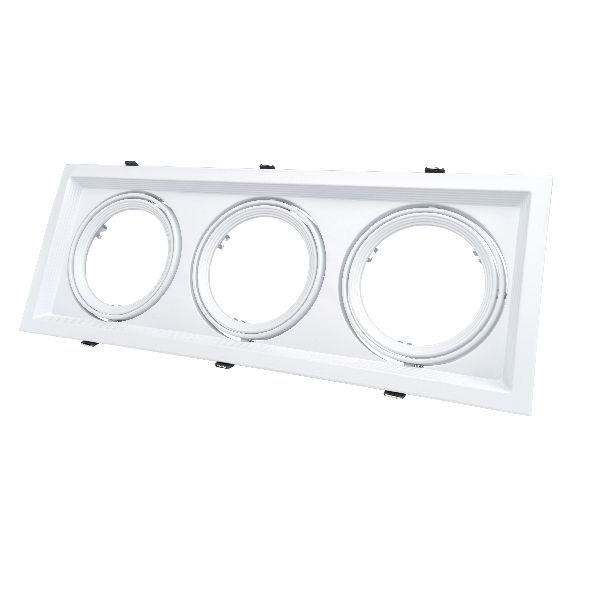 [OPT-5085] Corps Blanc Ajustable Rectangulaire 3*Anneaux 480*180*42Mm 5085