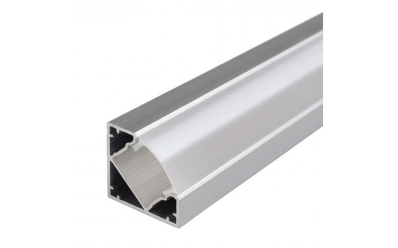 Profilé Aluminium Pour Ruban Led Corps Argent/Reflecteur Blanc L=2M 5103
