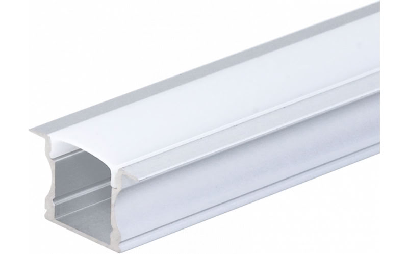 [RUB-PR-OPT5108] Profilé Aluminium Pour Ruban Led Corps Gris L=2M 17,2X14,3X12,6Mm 5108