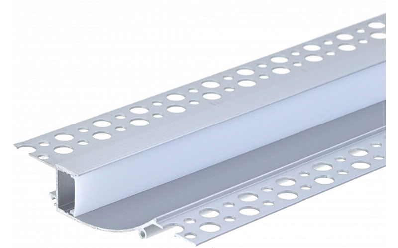Profilé Aluminium 2m à enduire éclairage bas