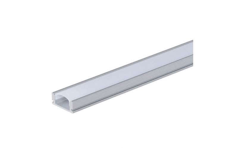 [RUB-PR-OPT5191] Profilé Aluminium Pour Ruban Led Gris 6 Mm L=2M 5191