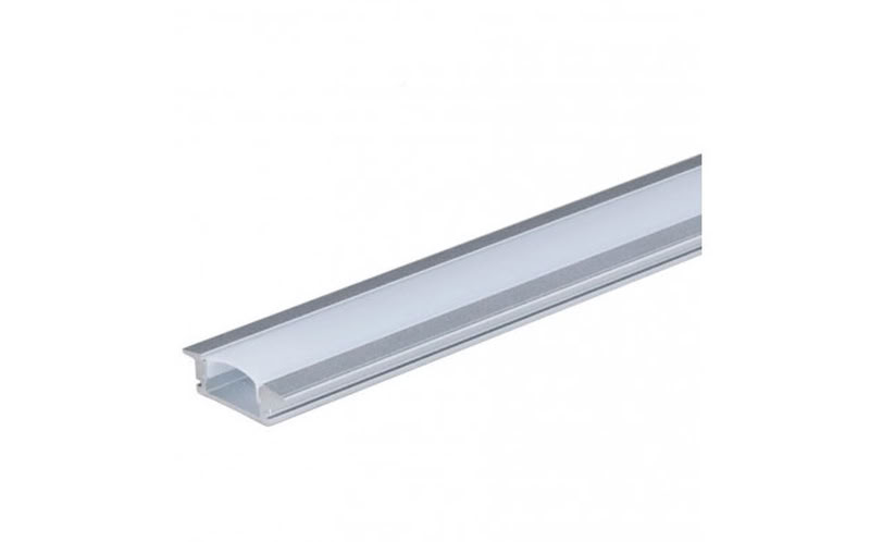 Profilé Aluminium Pour Ruban Led Gris 6 Mm L=1M - Encastré 5193