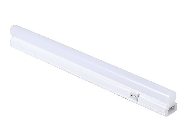 Tube Led T5 87 Cm, 12W/220V, Plastique Mat 4000K Avec Interrupteur 5572