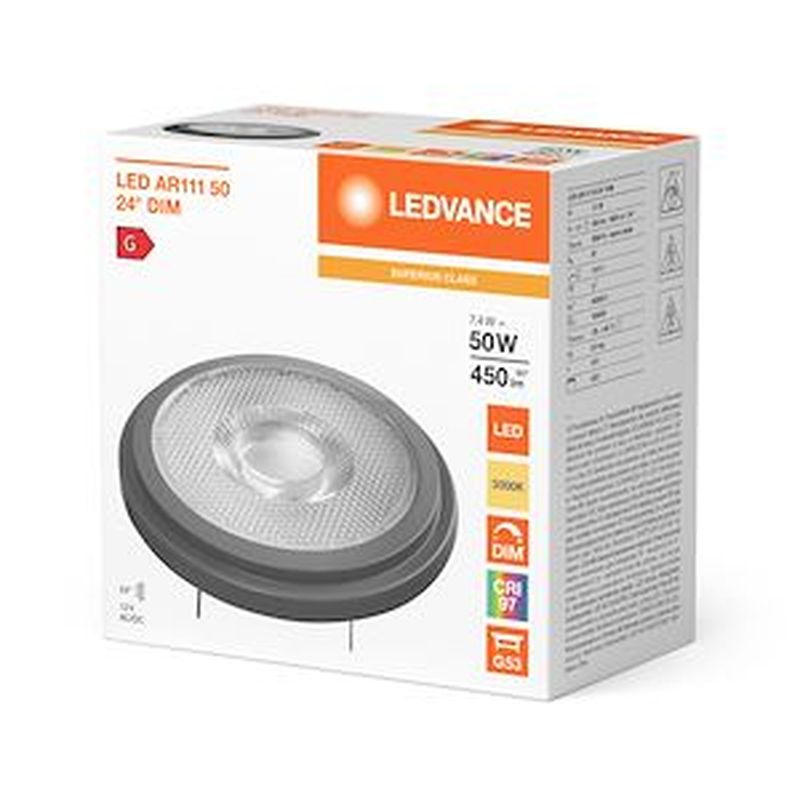 [OSR-048548] Ampoule AR111 50 DIM 930 24DEG G53 7,4W 450lm IRC97