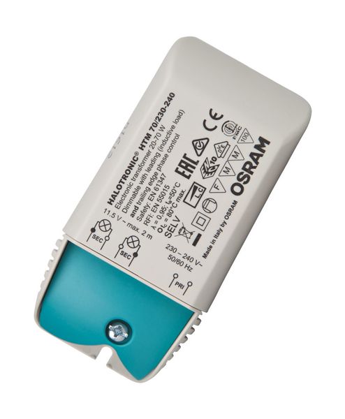 Transformateur électronique 70/230-240/12 pour lampes ha - 442310
