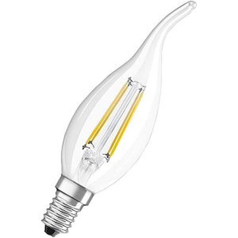 Ampoule Osram LED FIL CLBA40 Claire 827 E14 4W 470lm Verre Coup de vent - 590250