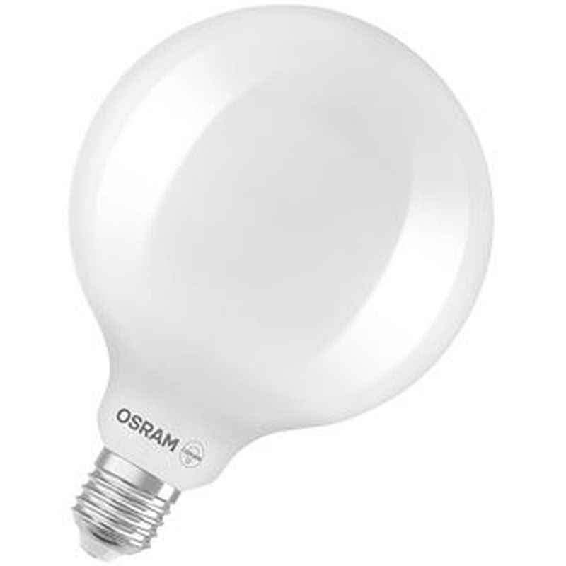 Ampoule globe 125mm LED verre dépoli 17W=150 E27 chaud - 601888