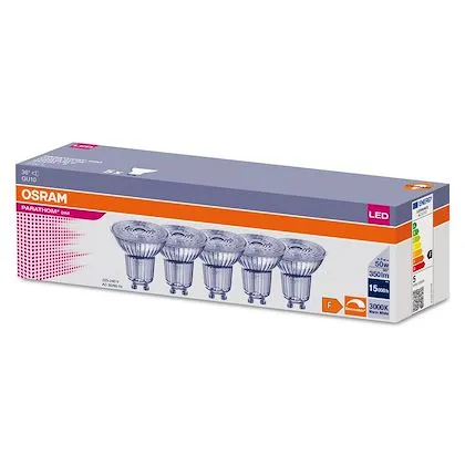 [OSR-608276] Lot de 5 Ampoules Osram LED Parathom GU10 4.5W dim 930 36d 350lm