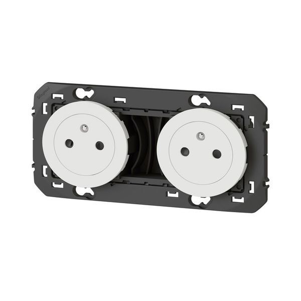 Double Prise De Courant 2P+T Surface Dooxie 16A Précâblées F legrand 600332