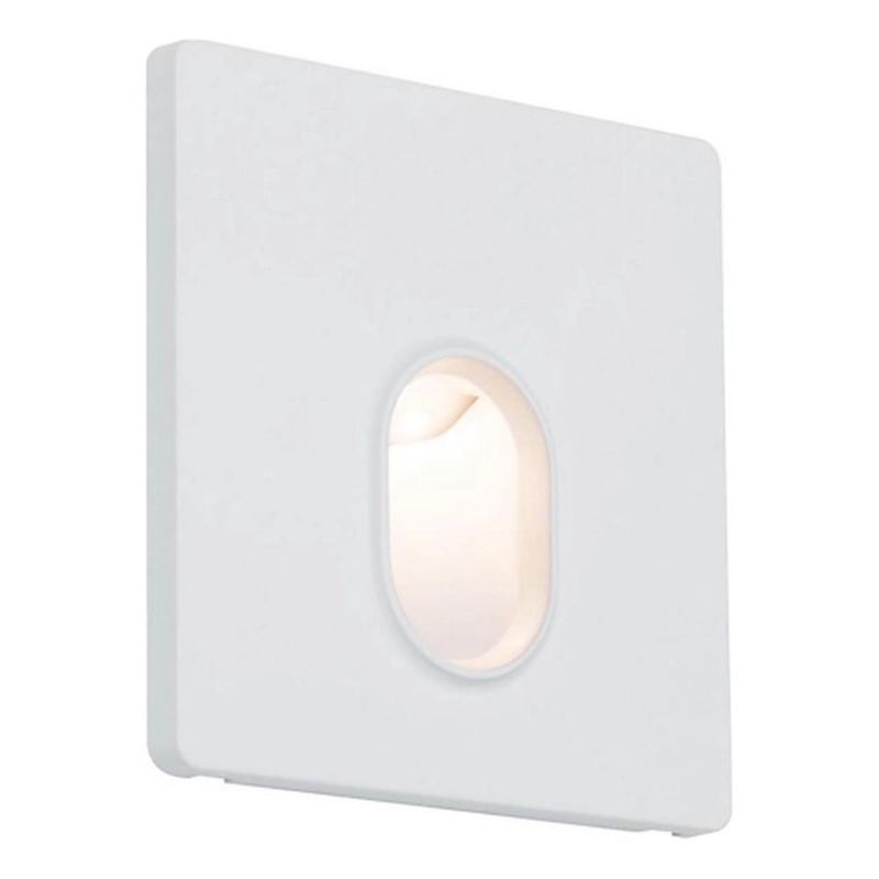 [PAU-92922] Kit Encastré mur carré 1x1,7W 2700K 230 V blanc /plastique