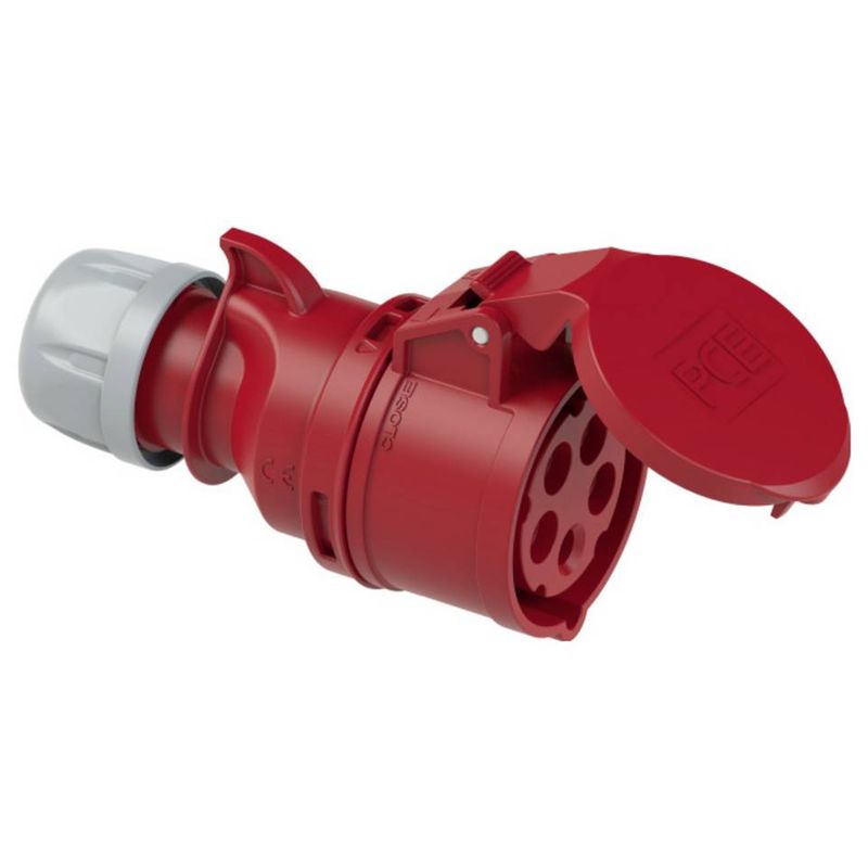 [PCE-225-6] Prise mobile 32A femelle 3Ph+N+T 400V IP54 industriel P.C.Electric