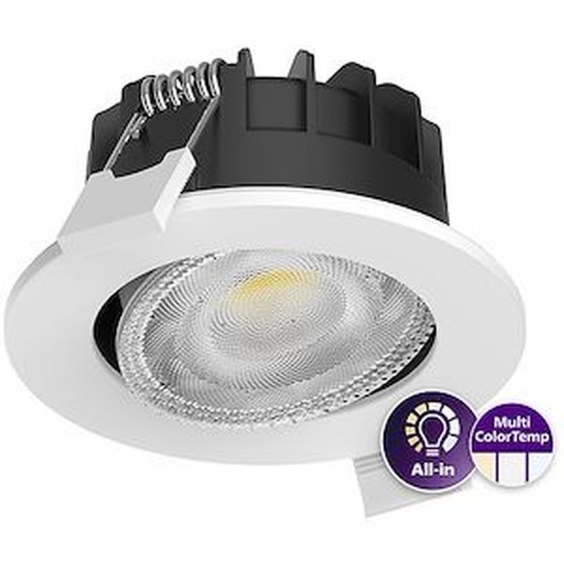 [PHI-208865] Ledinaire Spot All in RS071B MultiCCT 827-830-840 60D DIM 6W 550lm IP65 Blanc