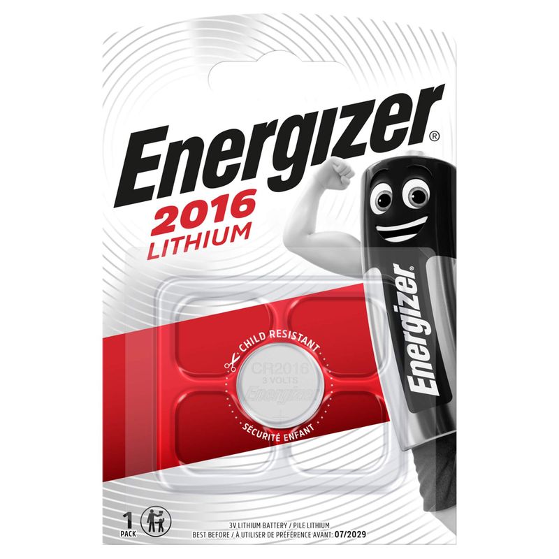 [PIL-CR2016] Pile bouton au lithium CR2016 3V Blister de 1 pile - CR2016