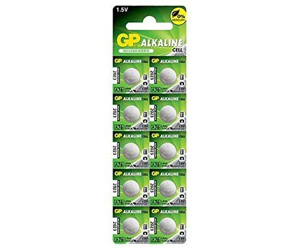 [PIL-LR44-10GP] GP LR44 - 1,5V Blister de 10 piles bouton - LR44-10GP