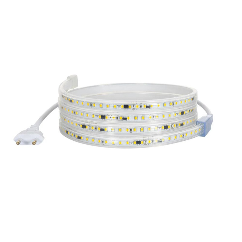 Ruban 230V À Led Smd5730 - 60Leds/Mètre - 14,4W/M - 6000°K Blanc Froid Ip65 (Prix au Mètre)